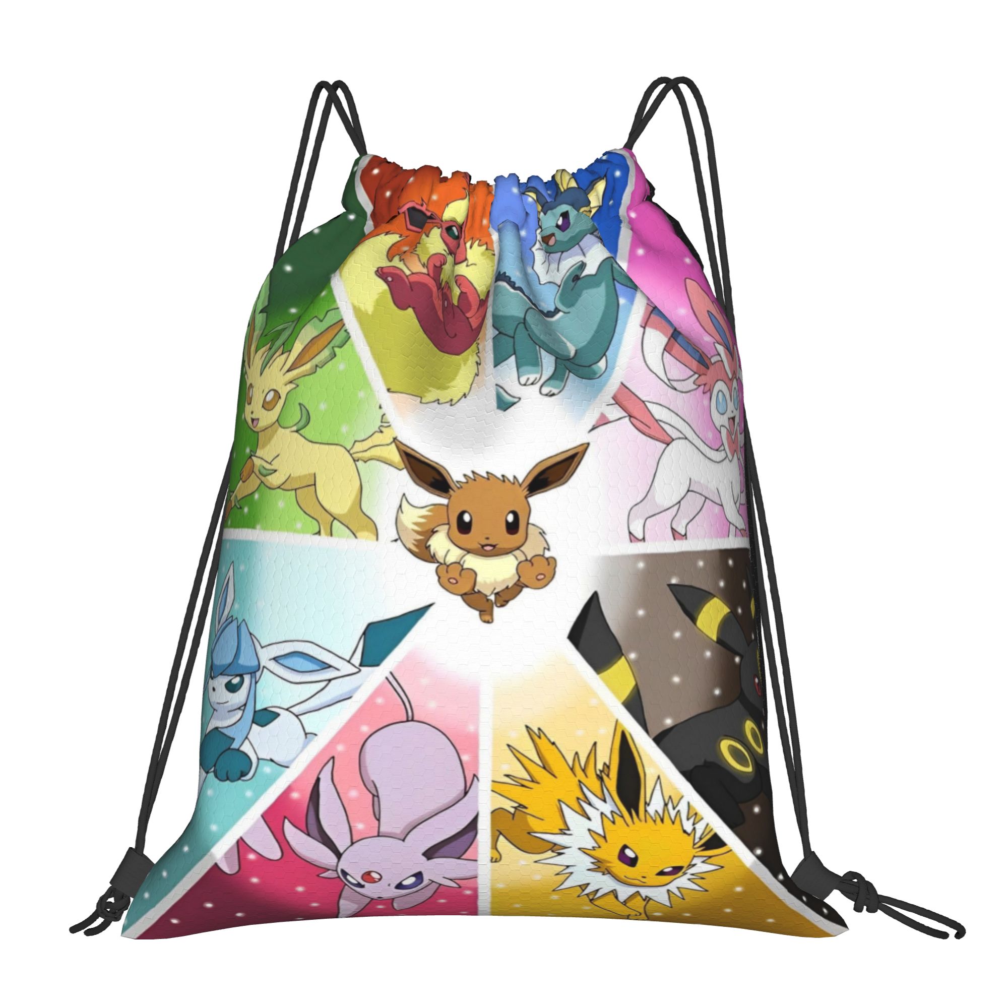 Drawstring Gym Bag - Jaren 90 Anime Poke-Mon Rugzak met