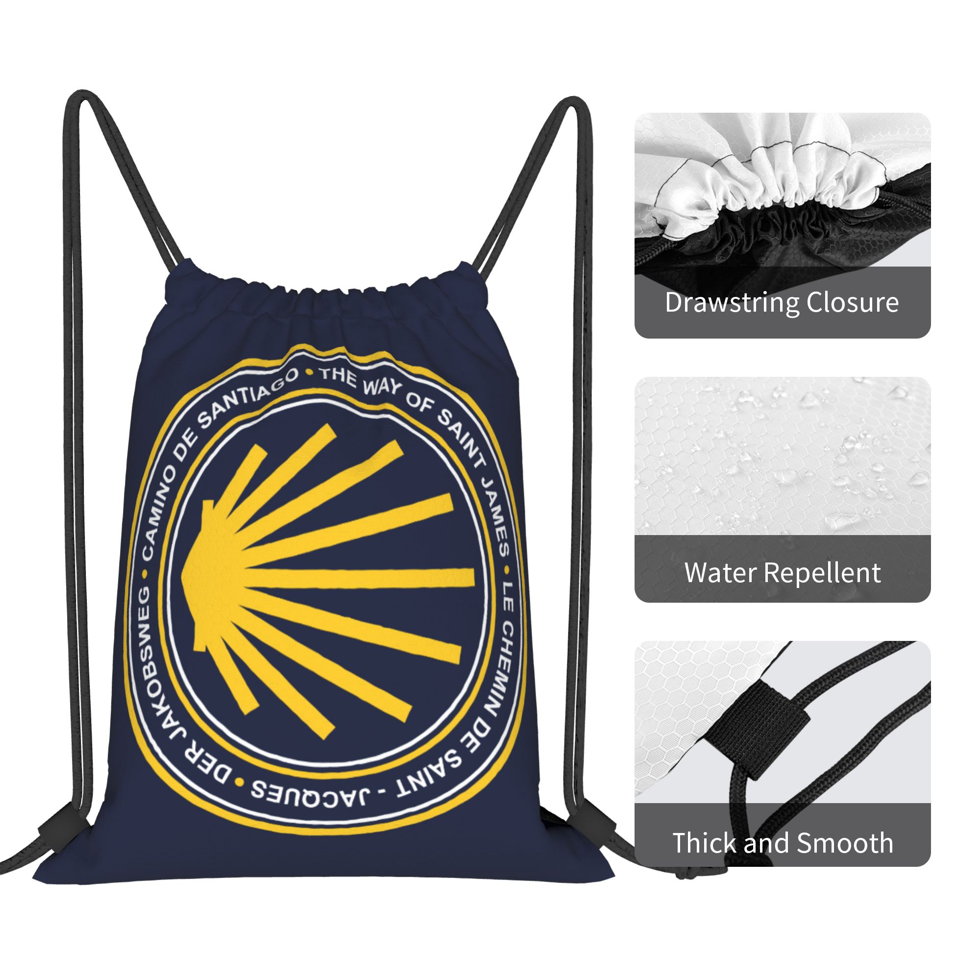 Aangepaste Camino de Santiago  - Drawstring Gym Bag recensie en prijs