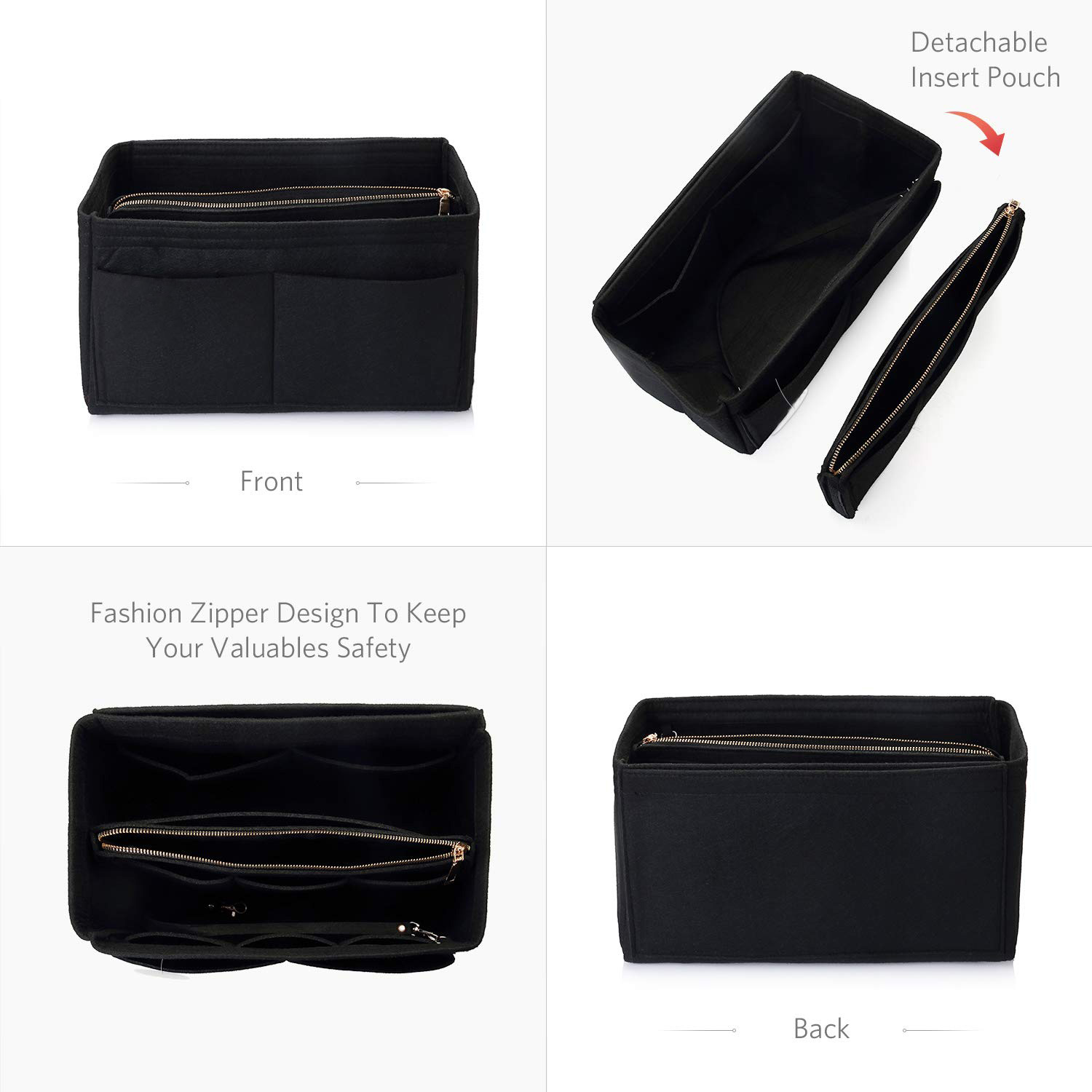 Vilten portemonnee-organizer-i - Backpack Insert Organizer recensie en prijs