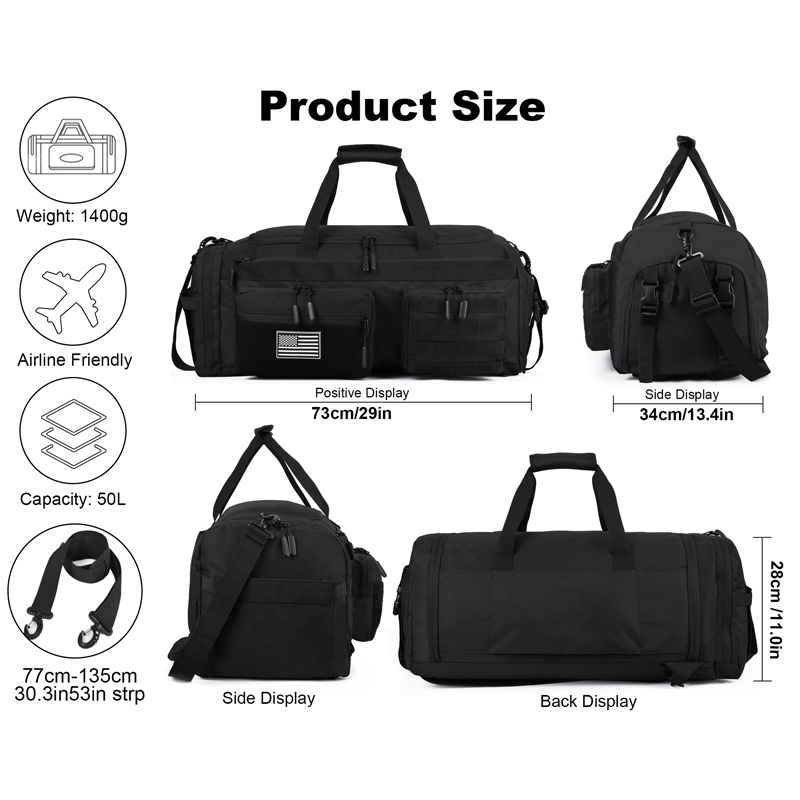 LHI 50L 3-in-1 reistas heren g - Urban Backpack Tactical recensie en prijs