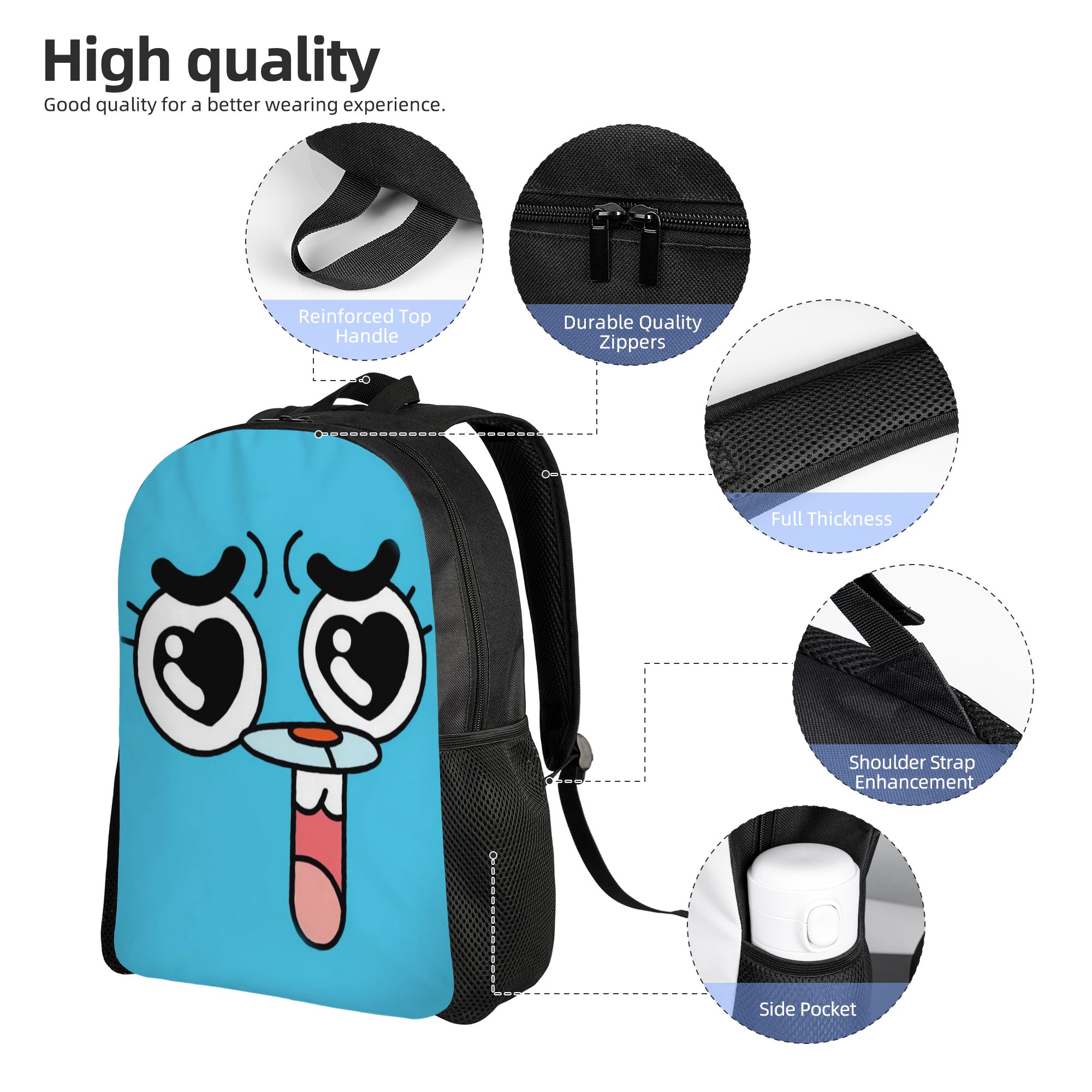 Gumball Gum Ball Watterson Gew - School Backpack Teen recensie en prijs