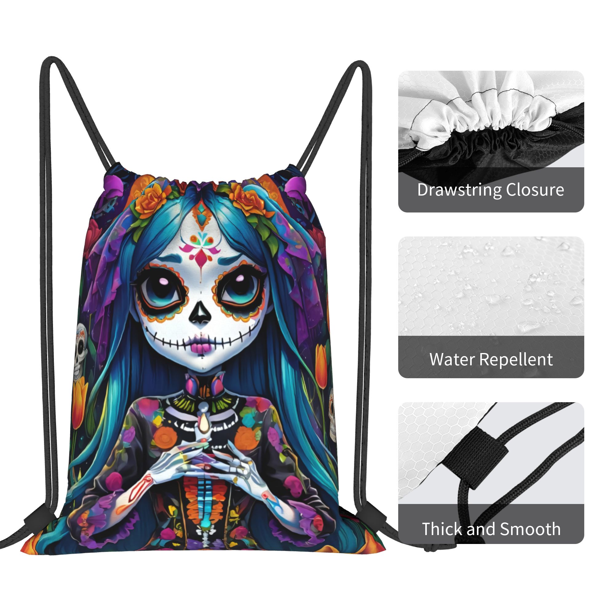 Gepersonaliseerde Doodenfeest  - Drawstring Gym Bag recensie en prijs